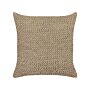 Decorative Cushion Beige Jute 45 X 45 Cm Woven Plaited