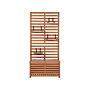 Storage Bench Acacia Wood 170 X 80 Cm Wall Panel Outdoor Garden Box Shelves Balcony