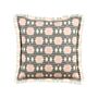 Decorative Cushion Multicolour Cotton Polyester 60 X 60 Cm Geometric Abstract Pattern Print