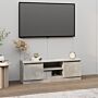 Vidaxl Tv Cabinet With Door Concrete Grey 102x30x36 Cm