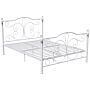 Chicago Double Metal Bed, White