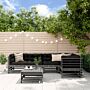 Vidaxl 6 Piece Garden Lounge Set Grey Solid Wood Pine