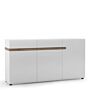 Chelsea 2 Drawer 3 Door Sideboard In White With Oak Trim