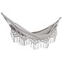 Garden Hammock Light Grey Cotton And Polyester Swing Seat