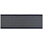 Area Rug Navy Blue Polyester 80 X 240 Cm Runner Geometric Pattern