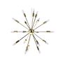 Pendant Lamp 18 Light Gold Metal Sputnik