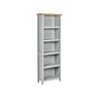 Bookcase Grey Light Wood Particle Board 5 Shelves Storage Unit