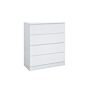 Oslo 4 Drawer Chest White