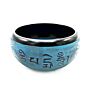 Earth Powder Singing Bowl - Blue Mantra Five Buddha - 16cm