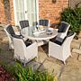 Prestbury 6 Seater Dining Set Putty Grey