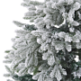 Artificial Christmas Tree White Pvc Metal Base 180 Cm Snowed