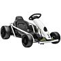 Homcom 24v Electric Go Kart For Kids, Drift Ride-on Racing Go Kart With 2 Speeds, For Boys Girls Aged 8-12 Years Old, White