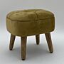 Yellow Wooden Stool