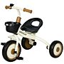 Aiyaplay Kids Trike, Tricycle, With Adjustable Seat, Basket, Bell, For Ages 2-5 Years - White