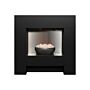 Adam Cubist Electric Fireplace Suite In Textured Black, 36 Inch