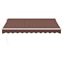 Vidaxl Manual Retractable Awning Brown 300x250 Cm