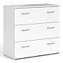 Space Chest Of 3 Drawers In White