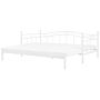 Daybed Trundle Bed White Eu Single 2ft6 To Eu King Size 5ft Slatted Base Pull-out Convertible