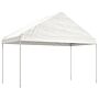 Vidaxl Gazebo With Roof White 6.69x4.08x3.22 M Polyethylene