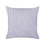 Decorative Cushion Violet Cotton Polyester Filling 45 X 45 Cm Abstract Pattern Square