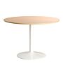 Ibiza Round Dining Table With Oak Top And White Base