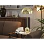 Table Lamp Gold Metal Glossy Copper Round Shade Night Lamp Desk Light