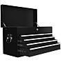 Homcom 6 Drawer Tool Chest, Lockable Metal Tool Box With Top Case, Ball Bearing Runners, Portable Toolbox, 600mm X 260mm X 340mm, Black