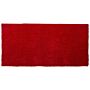 Shaggy Area Rug Red 80 X 150 Cm Modern High-pile Machine-tufted Rectangular Carpet