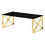 Ningbo Gold Black Glass Coffee Table