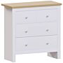 Arlington 2+2 Drawer Chest, White