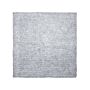 Shaggy Area Rug Grey Melange 200 X 200 Cm Modern High-pile Machine-tufted Square Carpet