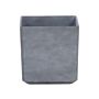 Outdoor Indoor Flower Plant Pot Grey Stone Mixture Square 35 X 35 Cm Uv Resistant