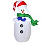 Homcom Inflatable 4ft Christmas Snowman With Led Lights