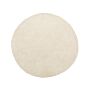 Shaggy Area Rug Beige 140 Cm Modern High-pile Machine-tufted Round Carpet