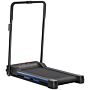 Homcom Steel Folding Motorized Home Treadmill Walking Machine With Lcd Monitor Blue