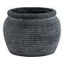 Amalfi Grey Rimmed Plant Pot