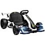 Homcom 24v Electric Go Kart For Kids With Adjustable Seat For 6-12 Years Old, White