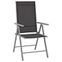 Vidaxl 9 Piece Garden Lounge Set Black And Silver