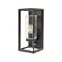 Outdoor Wall Light Lamp Black Sconce Metal Iron Glass Matte With Motion Sensor