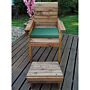 One Seater Lounger - Green