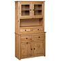 Vidaxl Highboard 93x40.5x180 Cm Solid Pine Panama Range