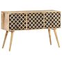 Vidaxl Sideboard 118x35x75 Cm Solid Mango Wood