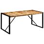 Vidaxl Dining Table 175x90x76 Cm Solid Rough Wood Mango