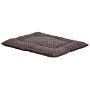 Pet Bed Brown Polyester Rectangular Dog Cat Soft