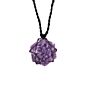 Laced Gemstone Hexagon Pendant - Lepidolite