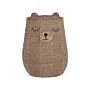 Wicker Bear Basket Natural Seagrass Woven Toy Hamper Child's Room Accessory