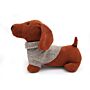 Orange Dog With Jumper Doorstop