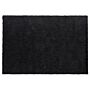 Shaggy Area Rug Black 140 X 200 Cm Modern High-pile Machine-tufted Rectangular Carpet