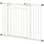 Pawhut Pressure Fit Stair Gate, Dog Gate W/ Auto Closing Door For Small, Medium Dog, Easy Installation, For Width 74 To 100cm