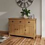 3 Door Sideboard Rustic Oak